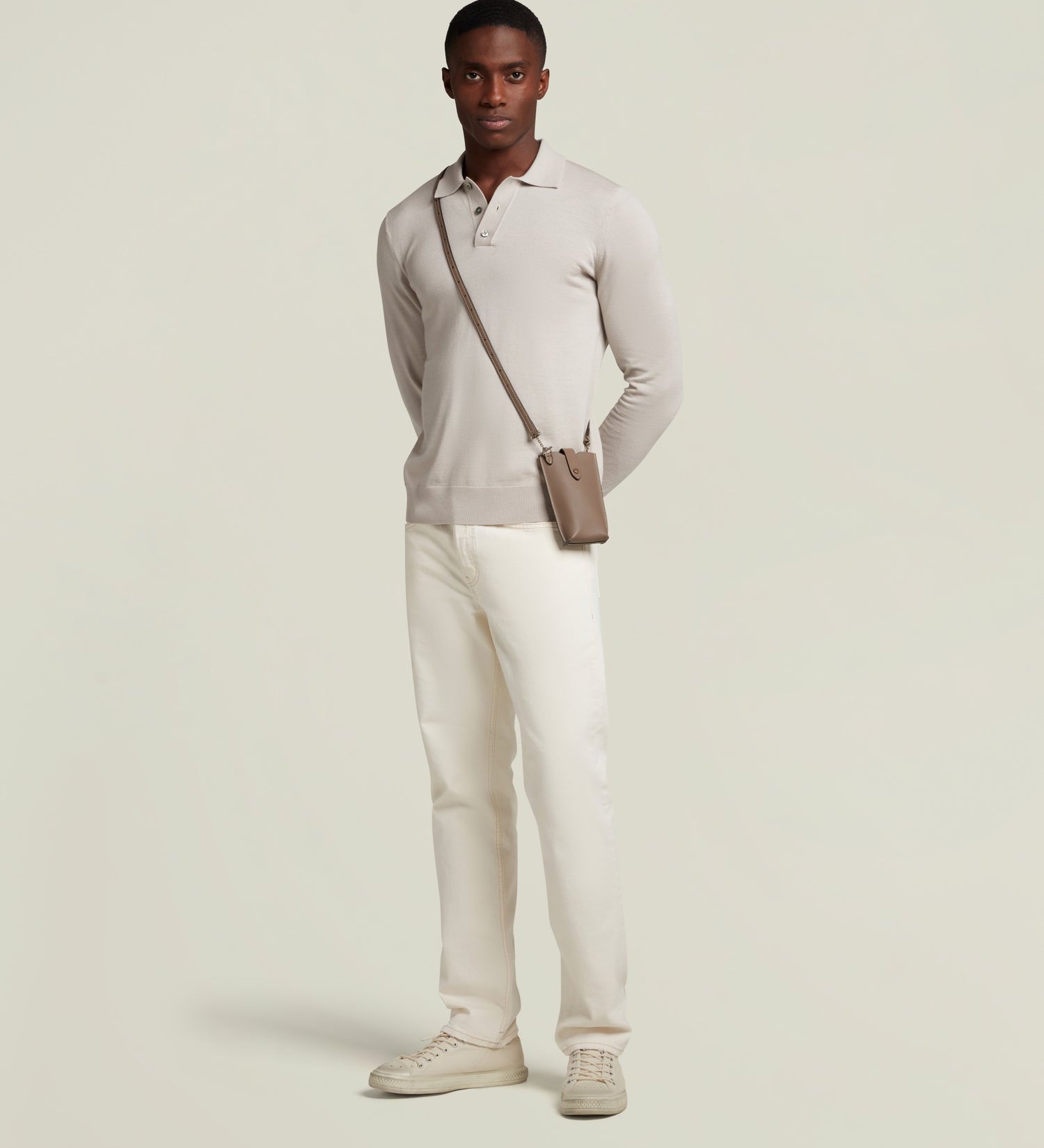 Metier - Minimalist Double Smooth Calfskin Taupe