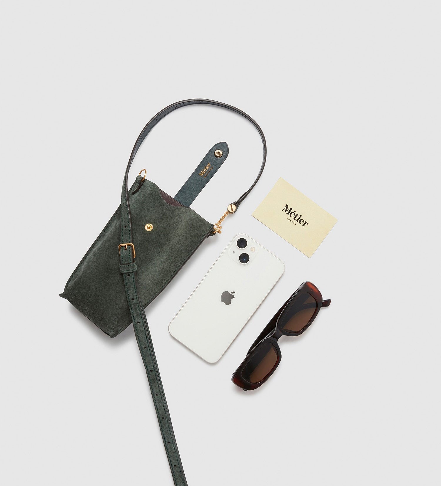 Metier - Minimalist Double Suede Emerald