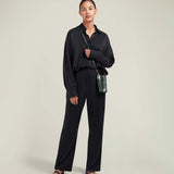 Metier - Minimalist Double Glossy Calfskin Forest Green
