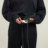 Metier - Minimalist Double Glossy Calfskin Forest Green