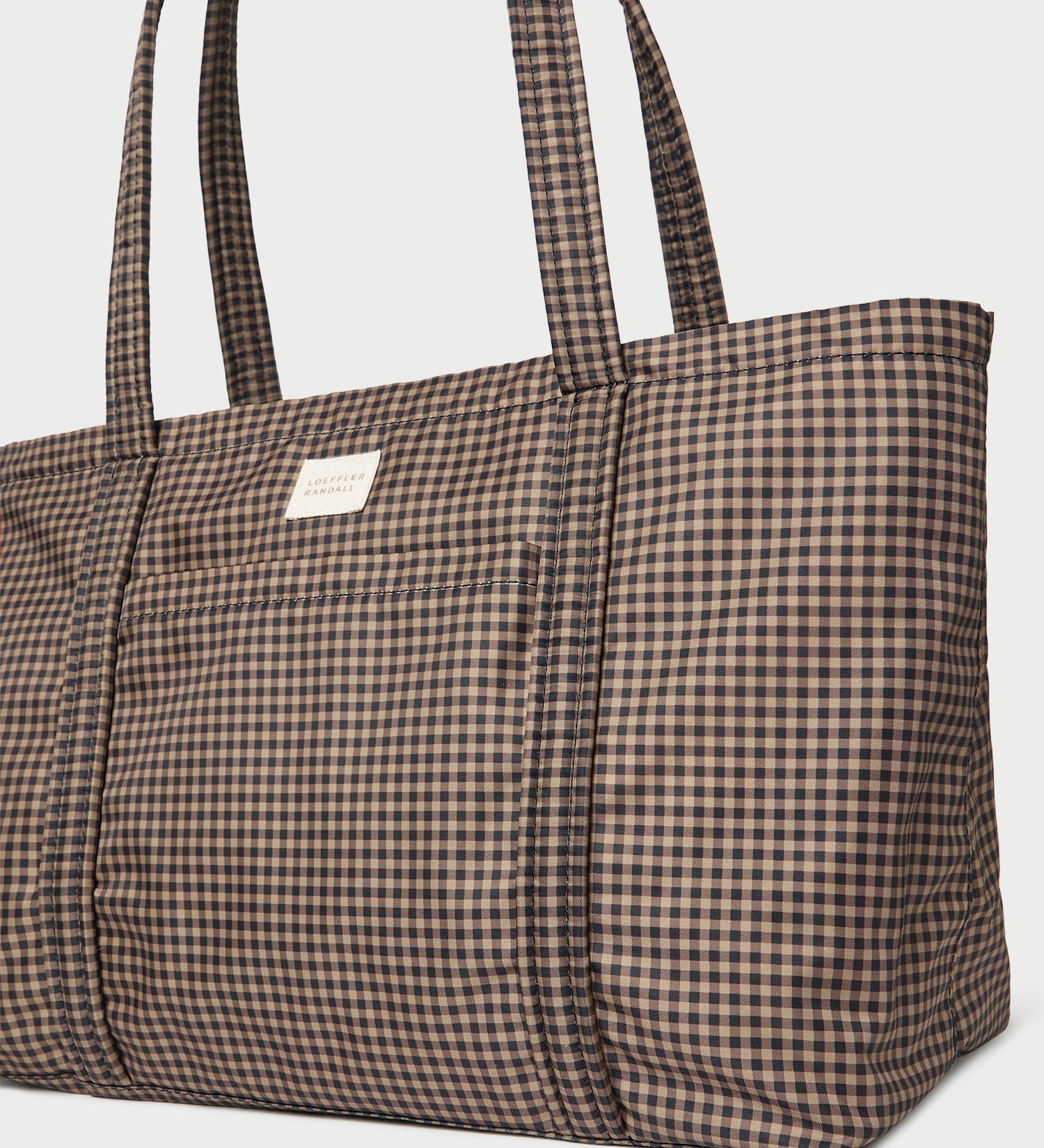 Loeffler Randall - Mira Brown/Black Check Everyday Tote