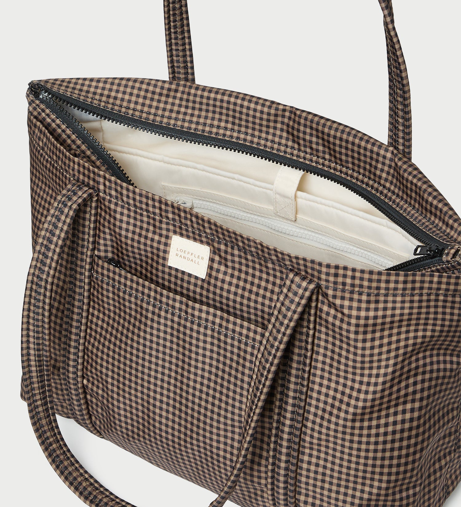 Loeffler Randall - Mira Brown/Black Check Everyday Tote