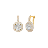 Dorsey - MOREAU EARRINGS IN LAB WHITE SAPPHIRE