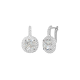 Dorsey - MOREAU EARRINGS IN LAB WHITE SAPPHIRE
