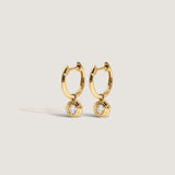 Kinn - Cosette Huggie Earrings Diamond