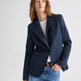 TWP - Buttoned Up Blazer in Denim Look Suiting