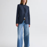 TWP - Buttoned Up Blazer in Denim Look Suiting