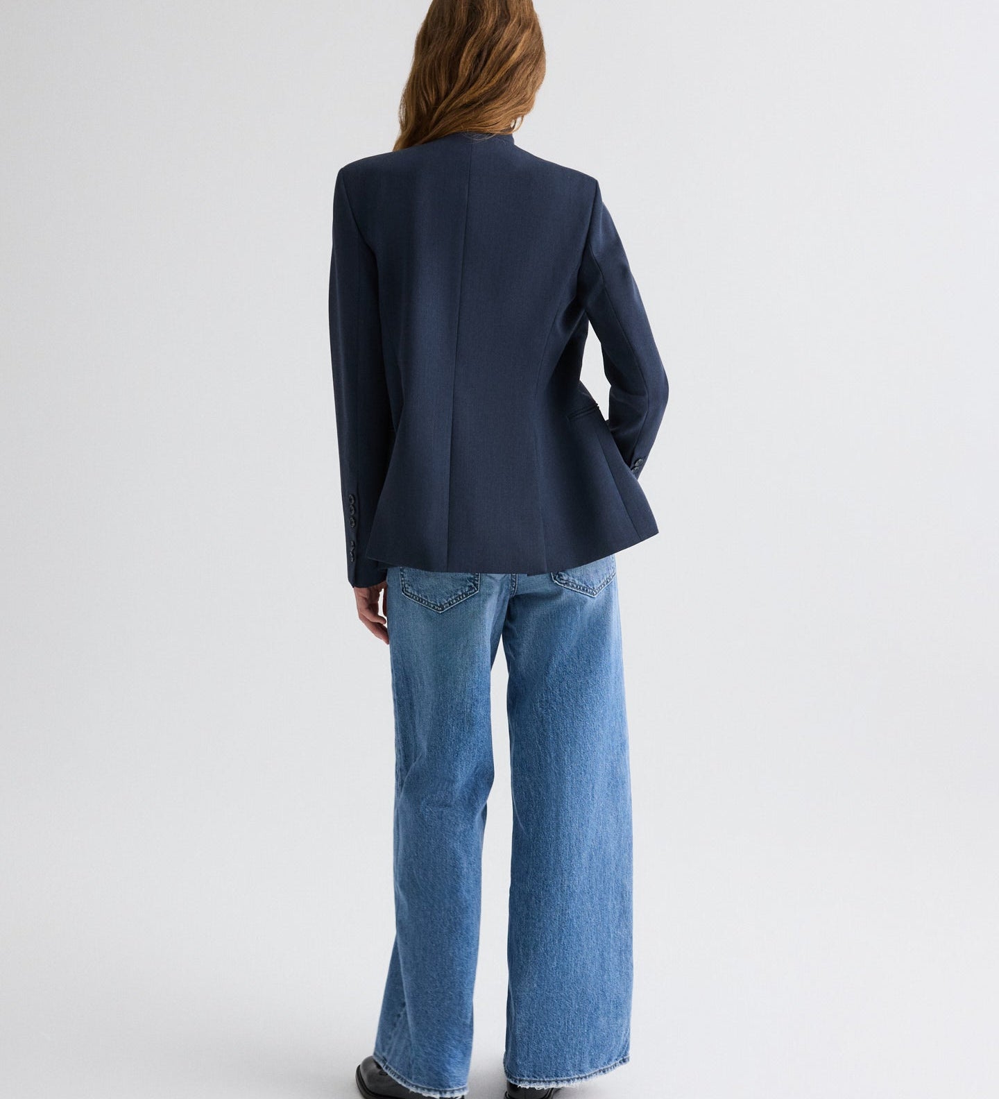 TWP - Buttoned Up Blazer in Denim Look Suiting