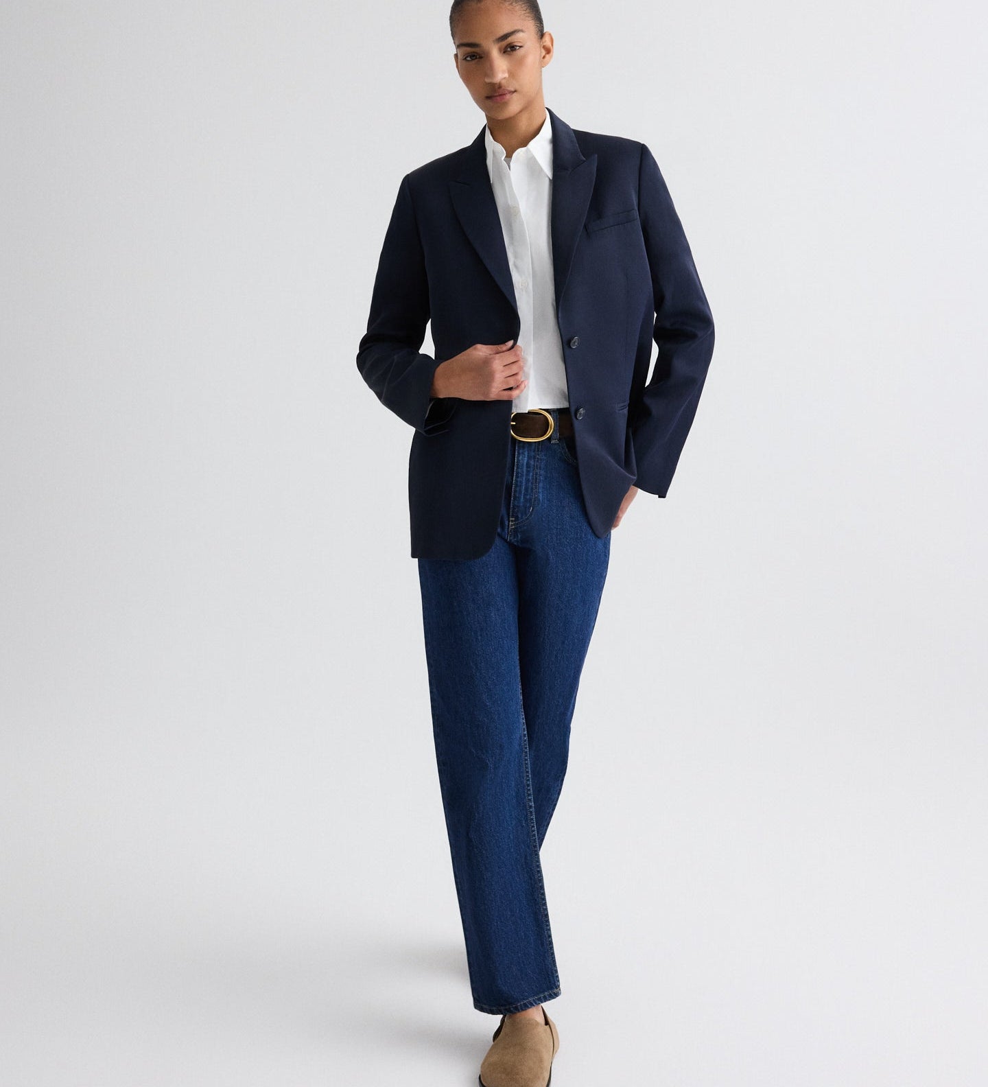 TWP - Sweetpea Blazer in Coated Viscose Linen