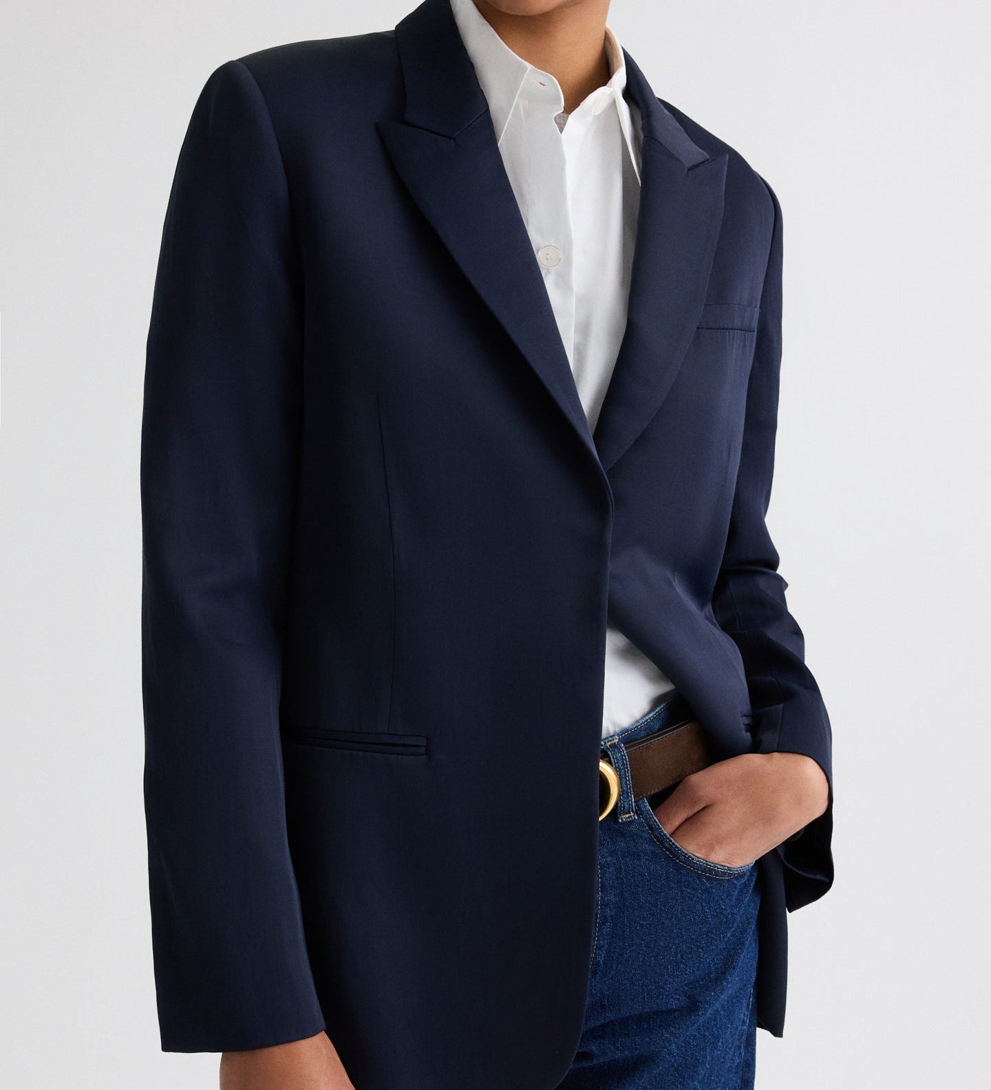 TWP - Sweetpea Blazer in Coated Viscose Linen
