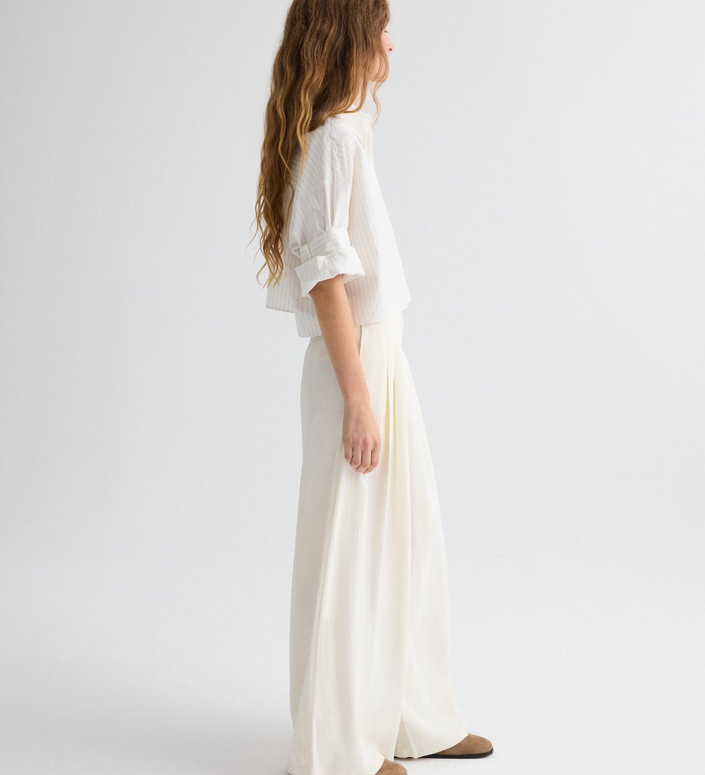 TWP - Drew Pant in Coated Viscose Linen