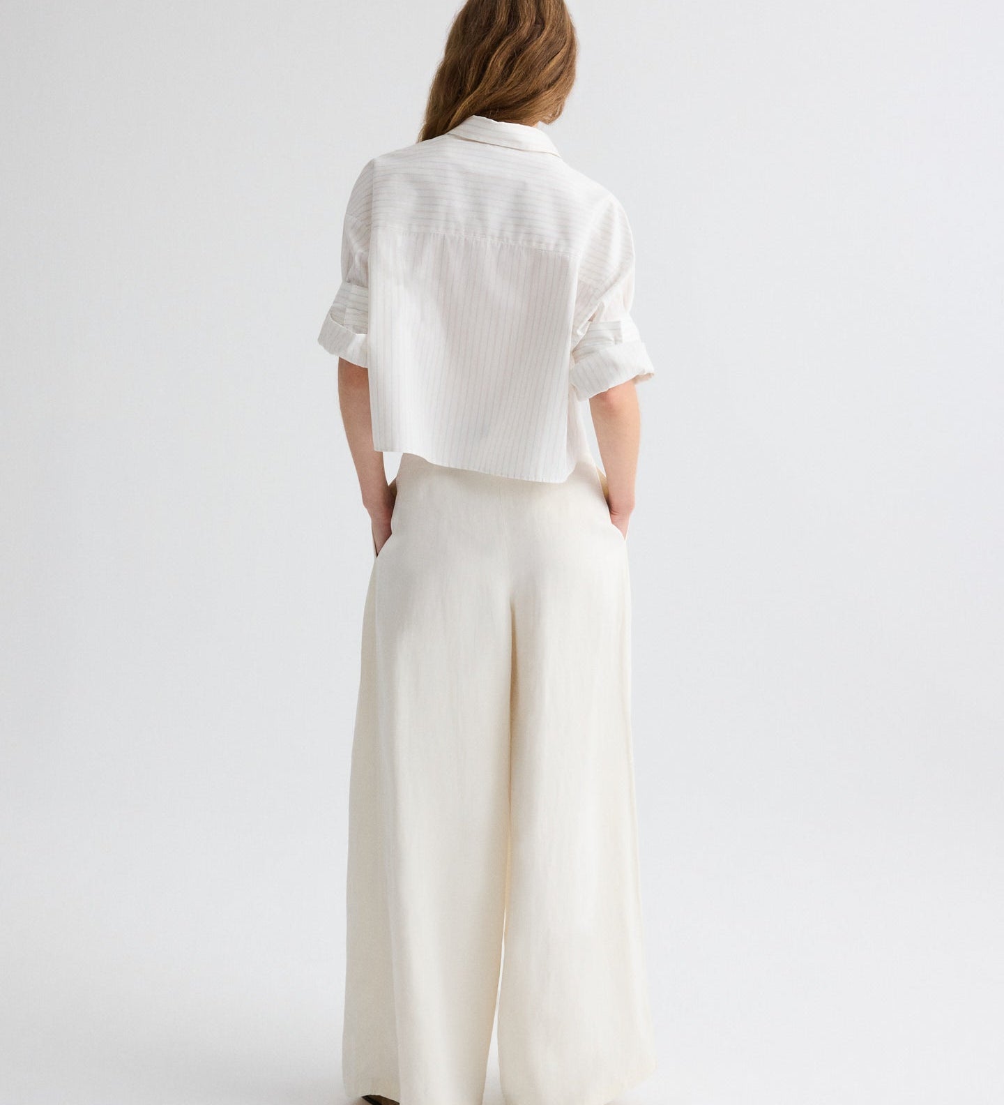 TWP - Drew Pant in Coated Viscose Linen