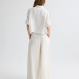 TWP - Drew Pant in Coated Viscose Linen