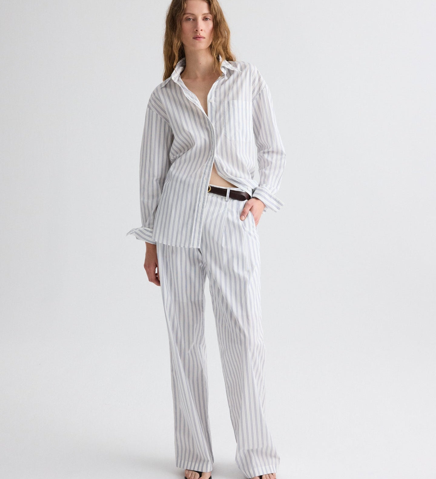TWP - Sulli Pant in Hairline Stripe