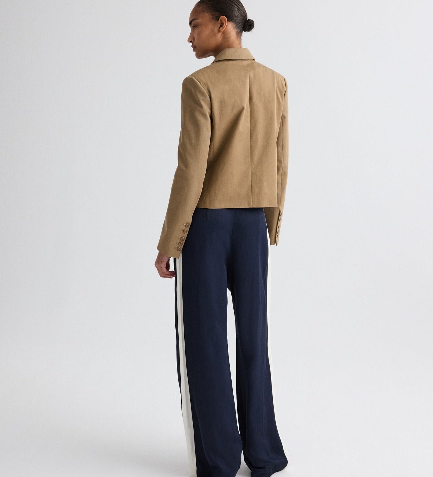 TWP - Sulli Pant with Tux in Coated Viscose Linen