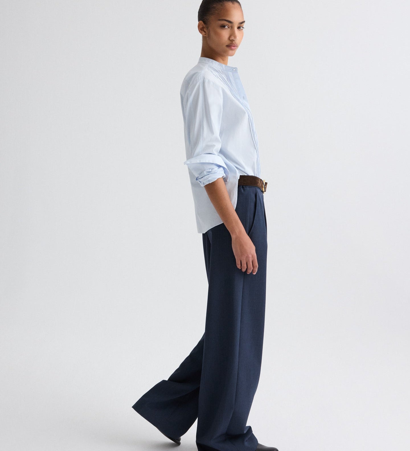 TWP - Hudson St. Pant in Denim Look Suiting