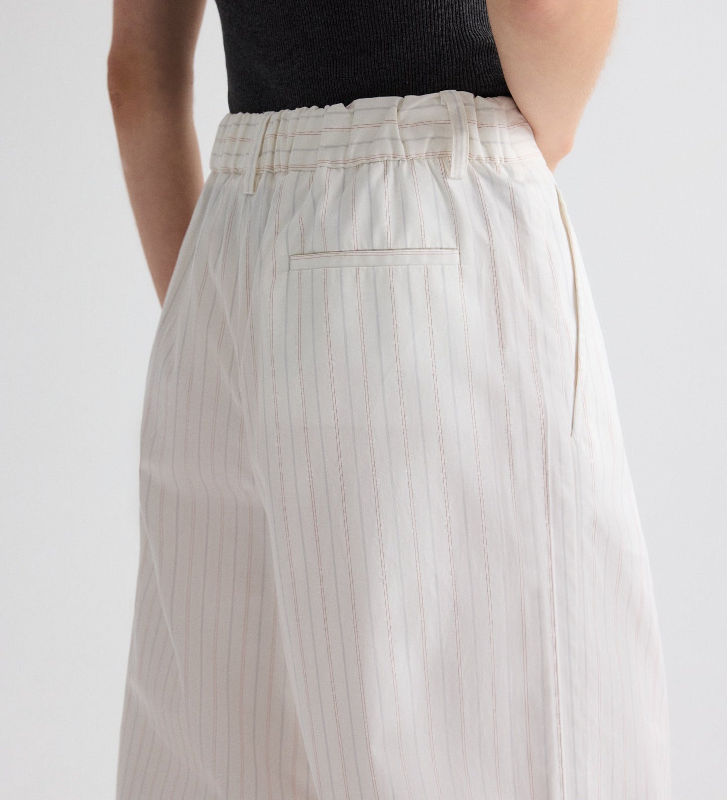 TWP - Hudson St. Pant in Mixed Pinstripe Superpop