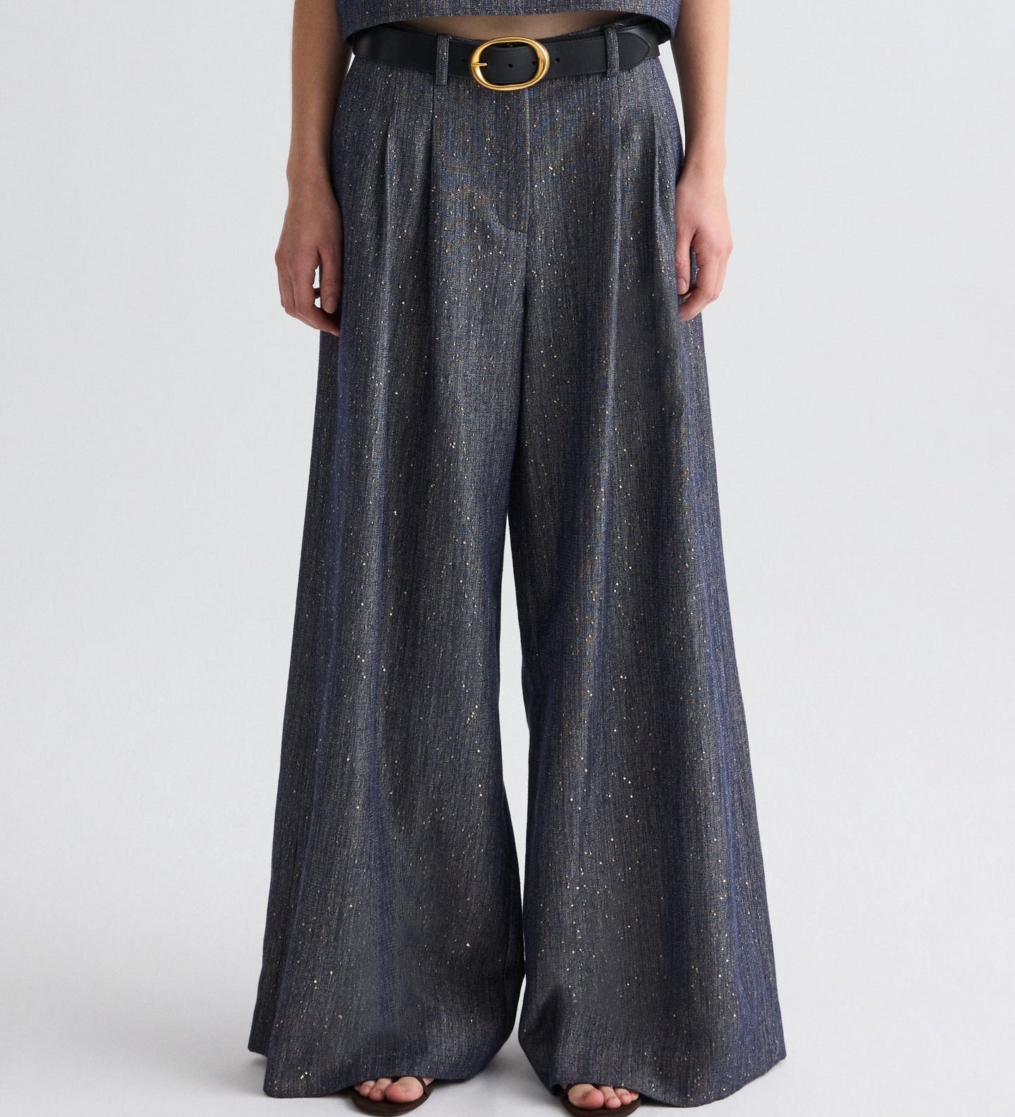 TWP - Avery Pant in Sequined Denim