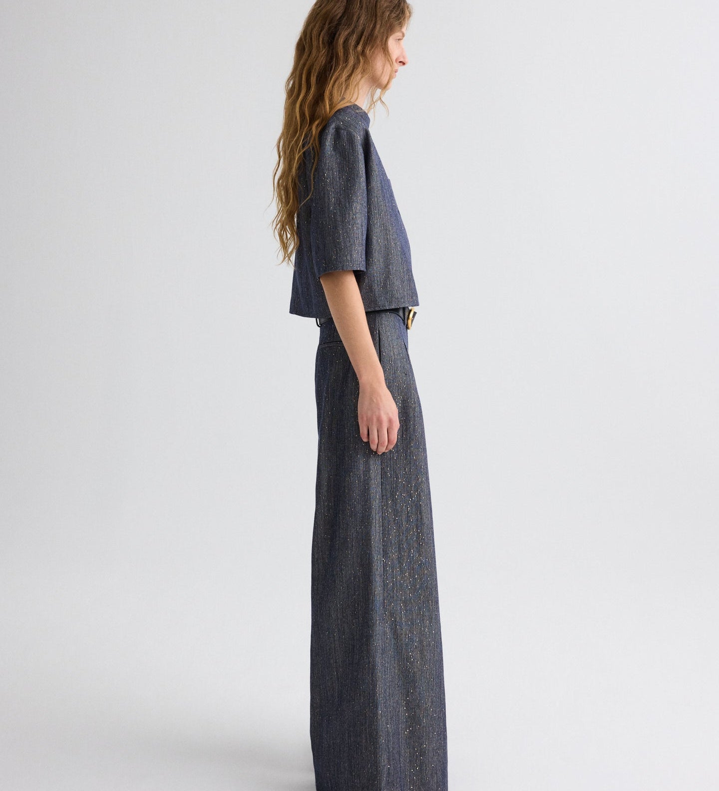 TWP - Avery Pant in Sequined Denim