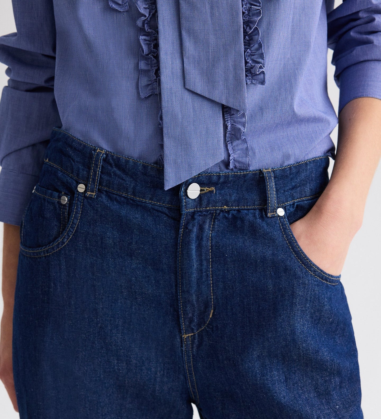 TWP - Blue Jean Baby in Cotton Linen Denim