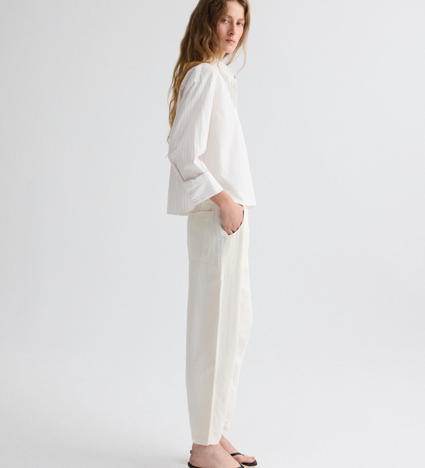 TWP - Jett Pant in Coated Viscose Linen