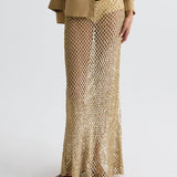 TWP - Sheer Intent Skirt in Sequin Netting