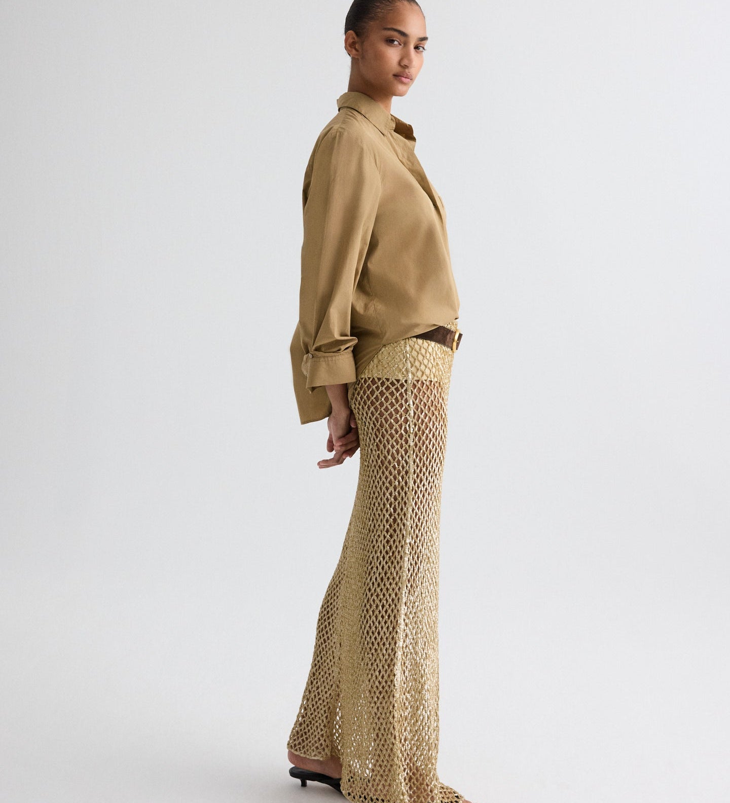 TWP - Sheer Intent Skirt in Sequin Netting