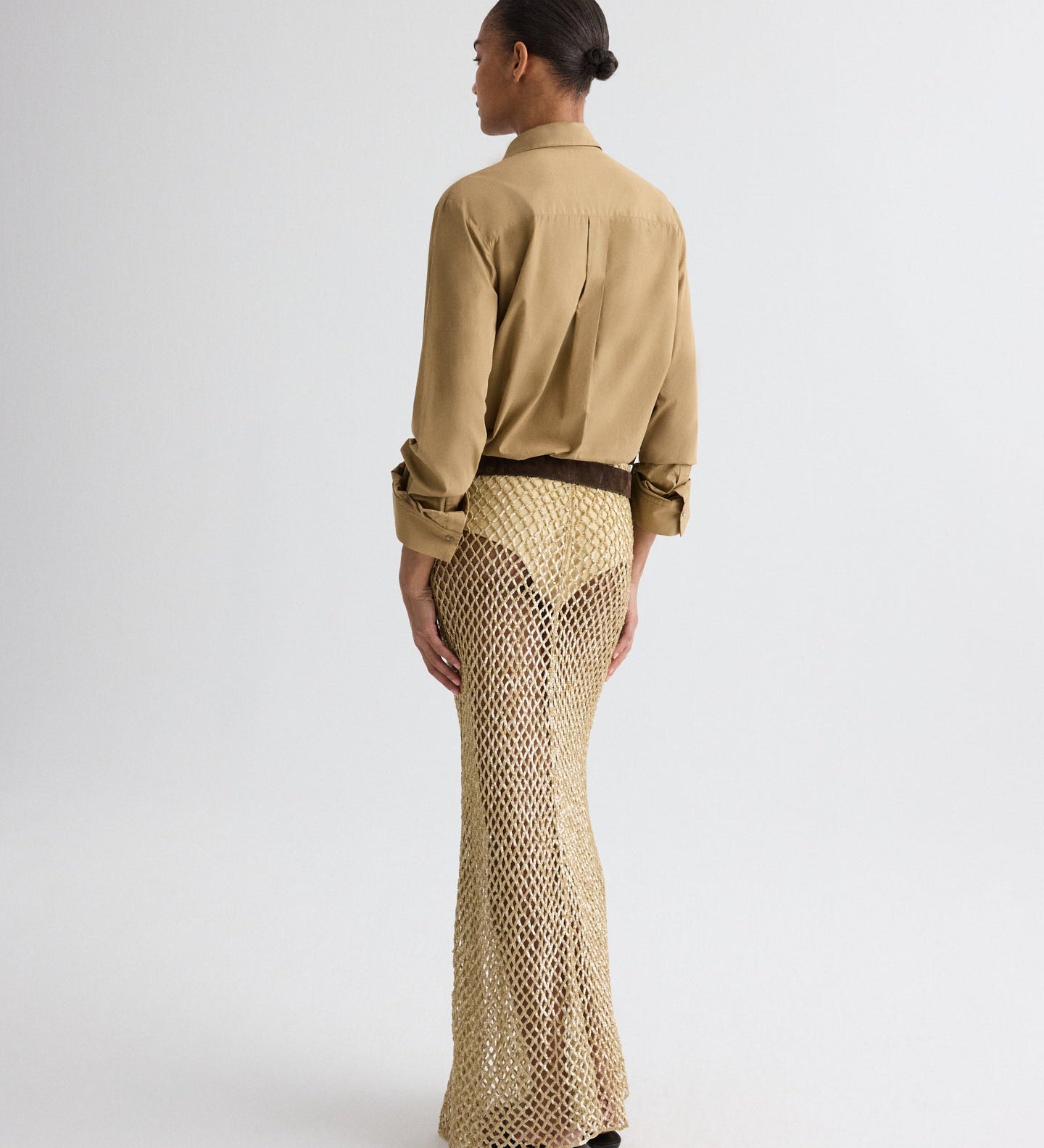 TWP - Sheer Intent Skirt in Sequin Netting
