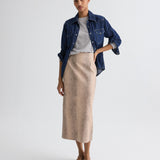 TWP - Miles Skirt in Embossed Python Leather