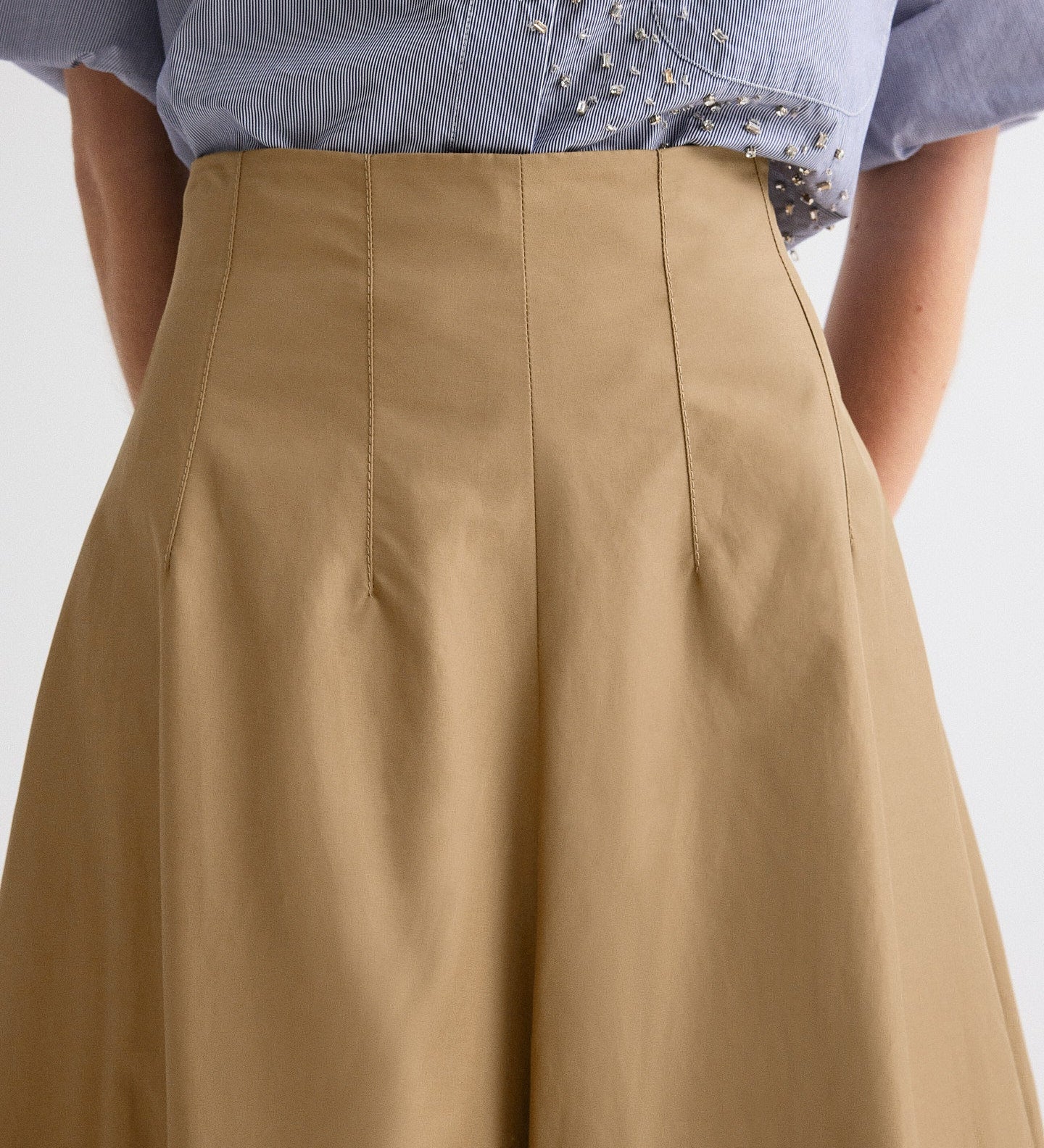 TWP - Full Intentions Skirt in Trench Chino Twill