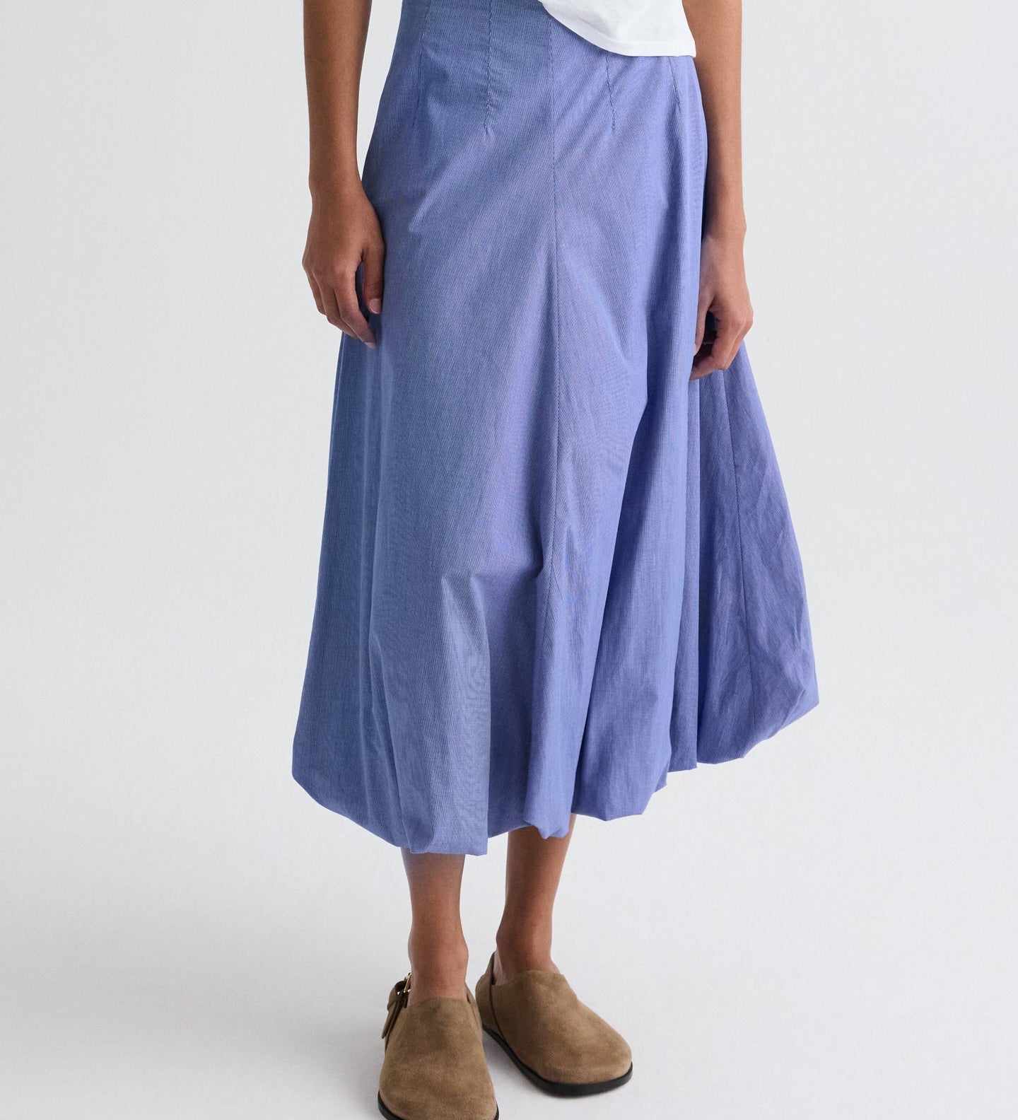TWP - Full intentions Skirt in Micro Check