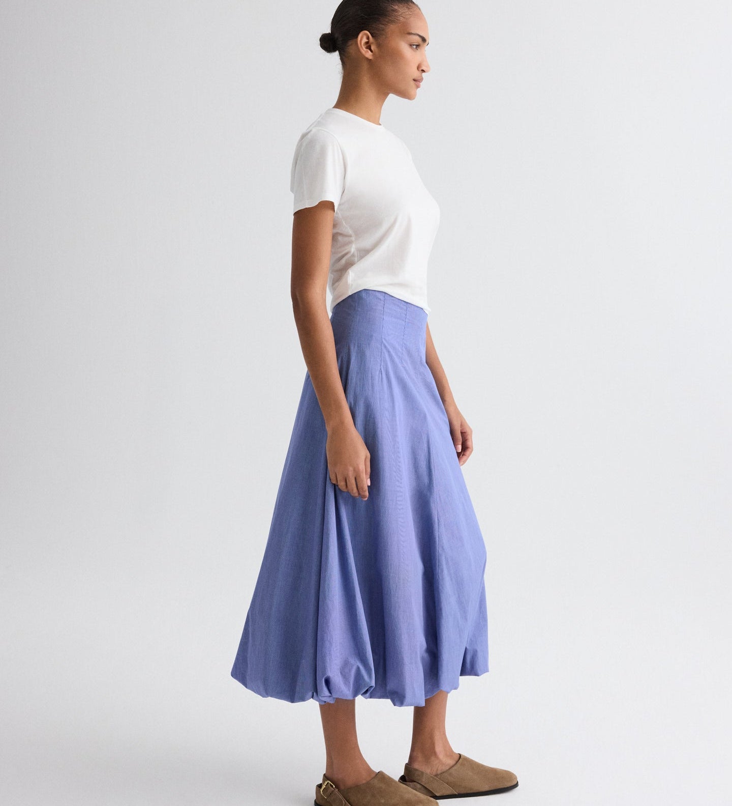 TWP - Full intentions Skirt in Micro Check