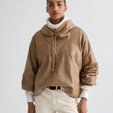 TWP - Pull Me Over Hoodie in Paper Leather