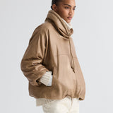 TWP - Pull Me Over Hoodie in Paper Leather