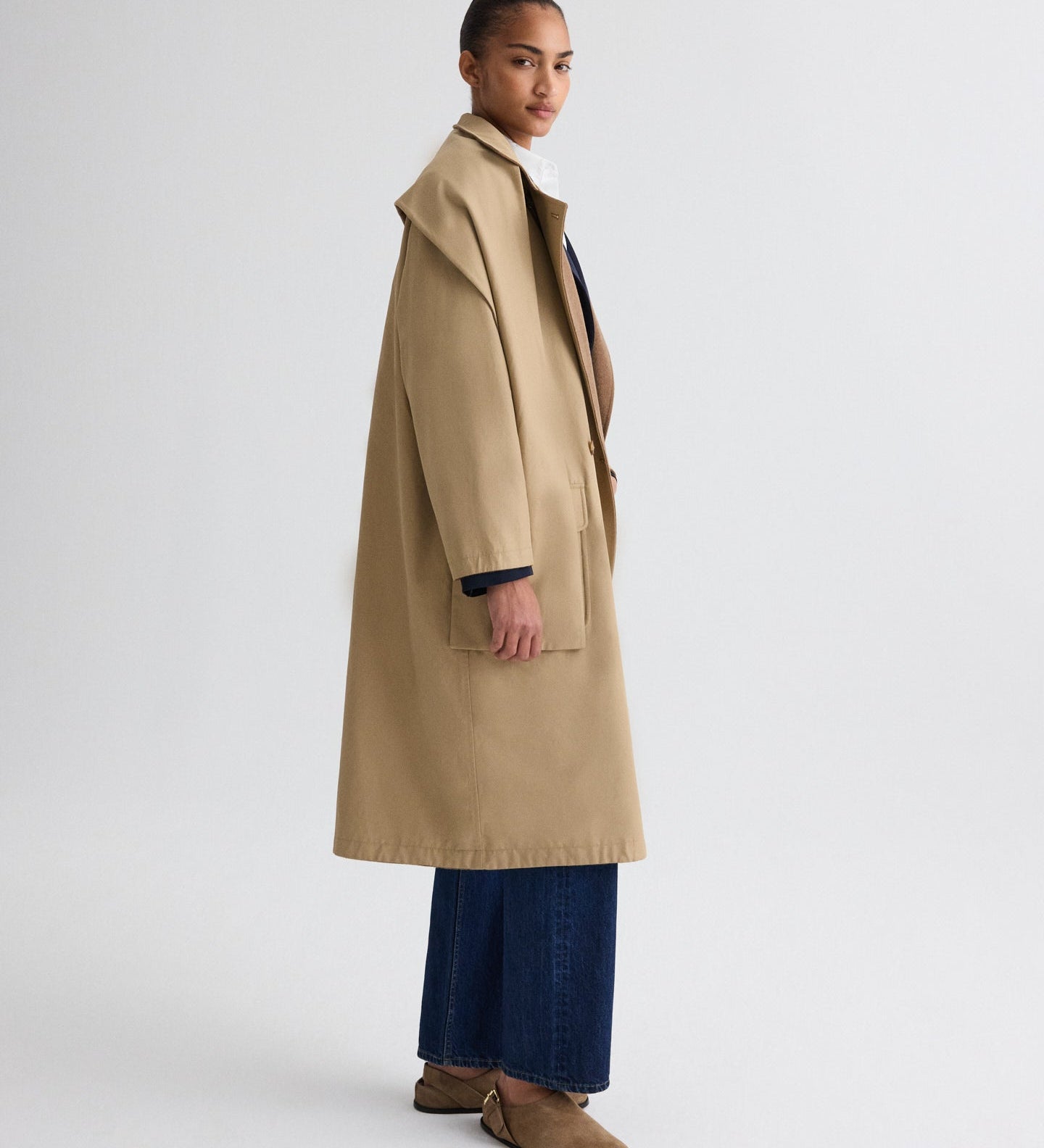 TWP - The Reversible Wrap Around Trench in Cashmere