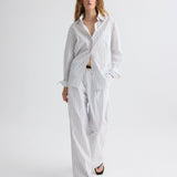 TWP - Big Joe Shirt in Hairline Stripe