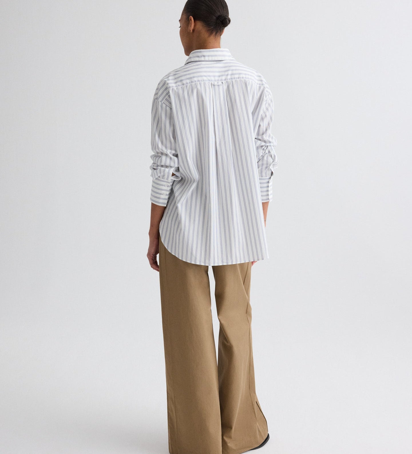 TWP - Big Joe Shirt in Hairline Stripe