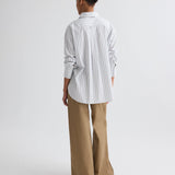 TWP - Big Joe Shirt in Hairline Stripe