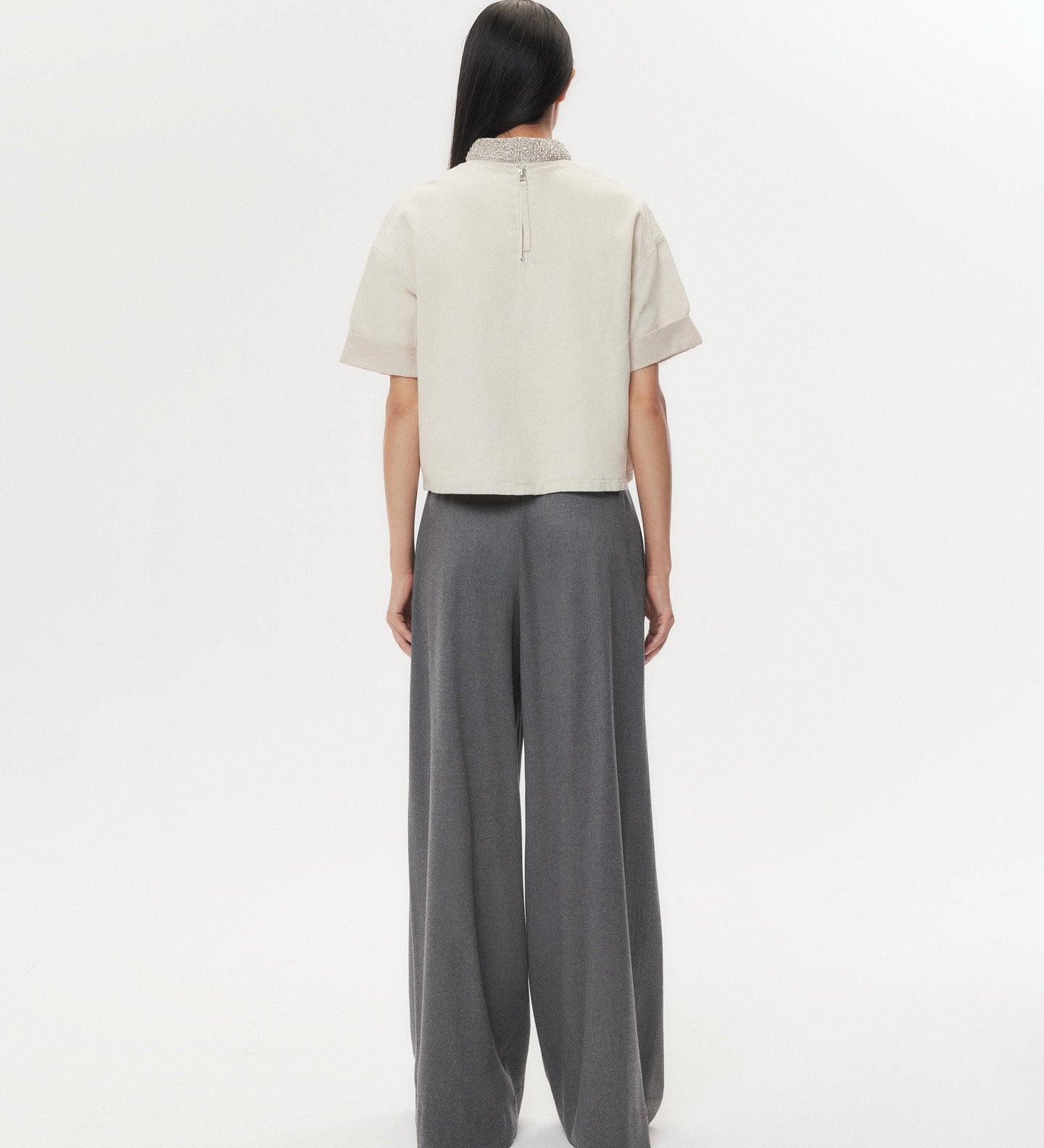 TWP - Ex T With Crystal Collar in Japanese Denim