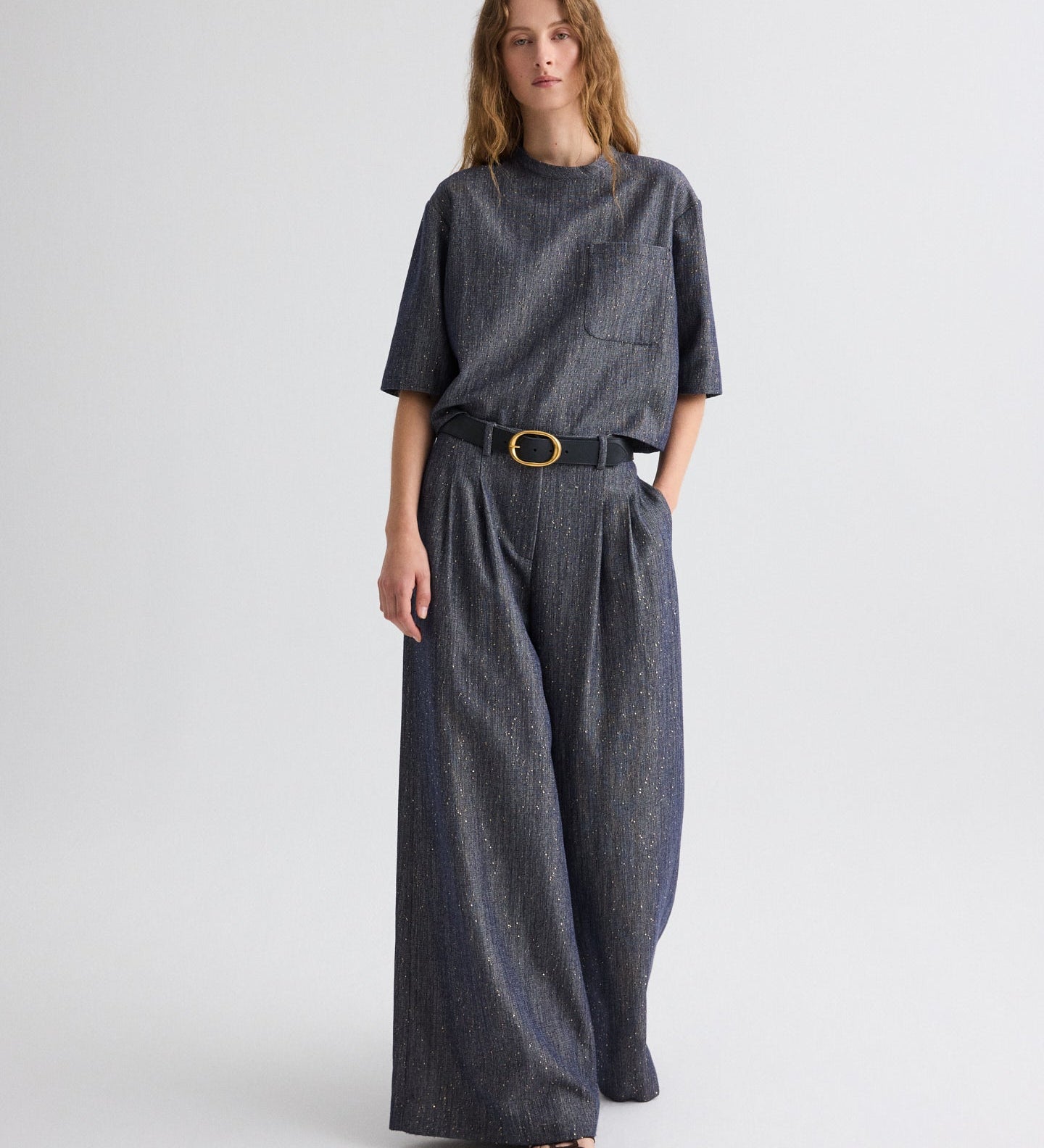 TWP - Ex T in Sequined Denim
