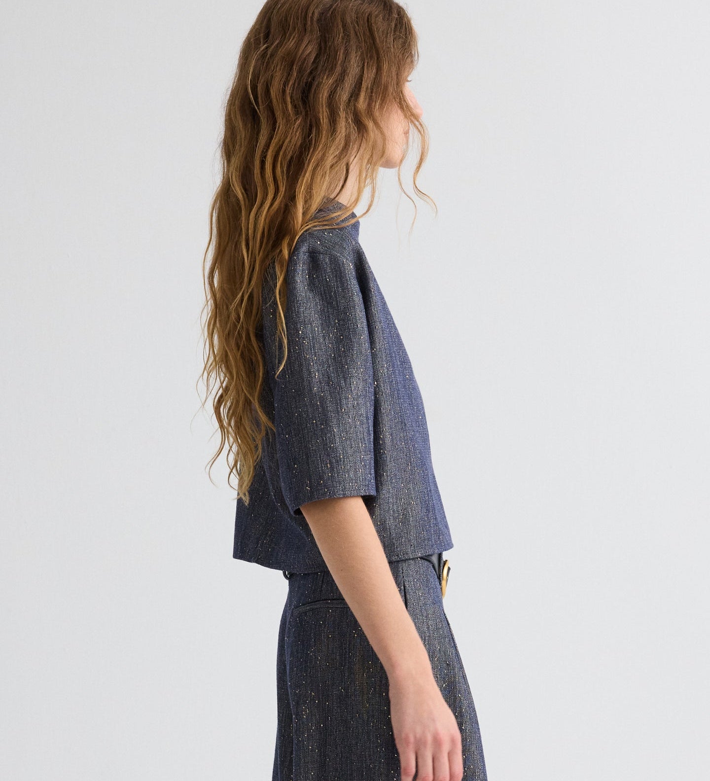TWP - Ex T in Sequined Denim