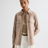 TWP - Ranchers Daughter Shirt in Embossed Python Leather