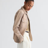 TWP - Ranchers Daughter Shirt in Embossed Python Leather