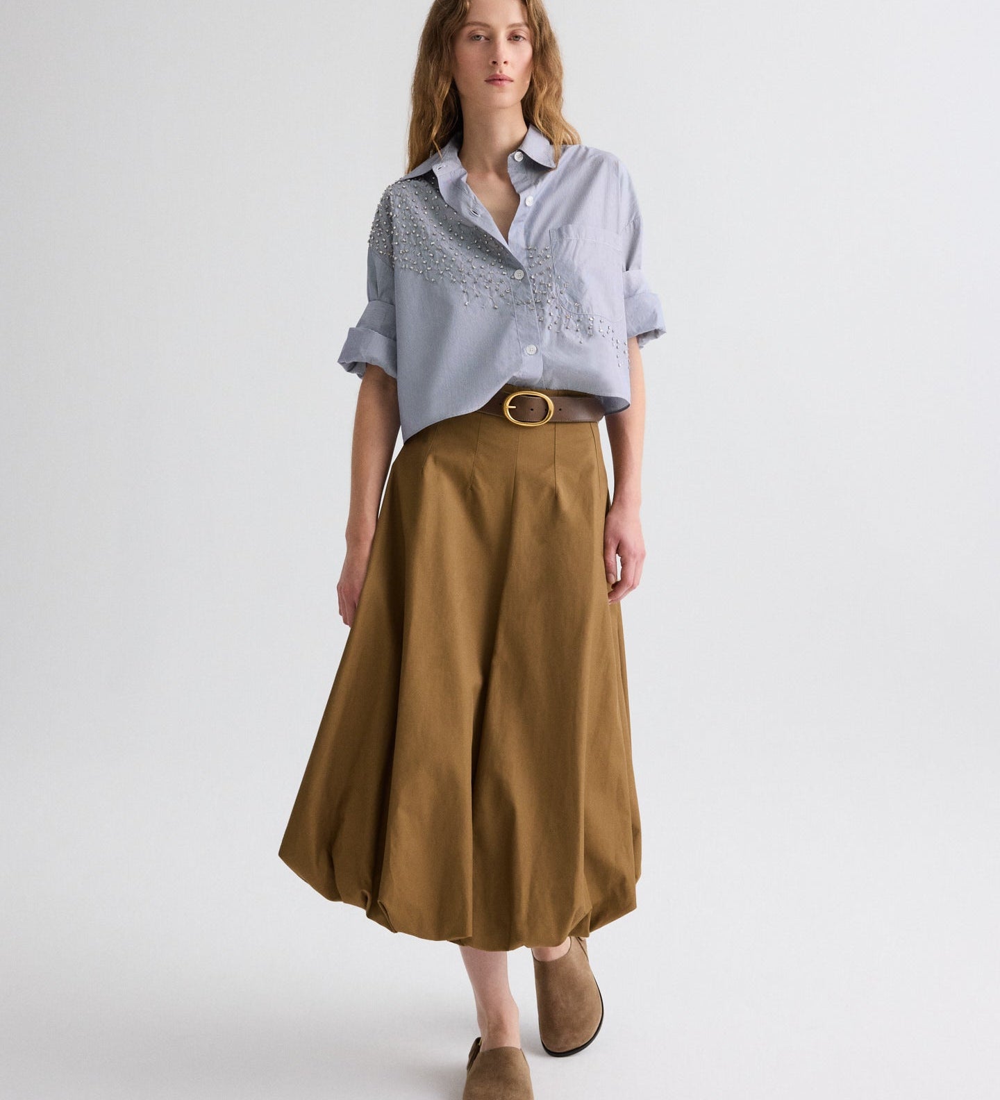 TWP - Next Ex Shirt with Crystals in Baroness Stripe