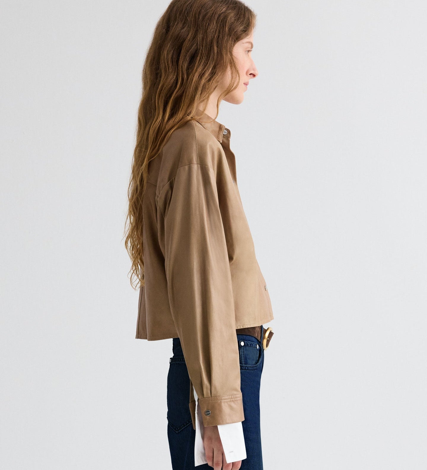 TWP - Little Big Joe Shirt in Paper Leather