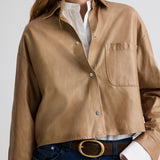 TWP - Little Big Joe Shirt in Paper Leather