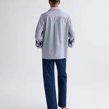 TWP - Next Morning Shirt with Crystals in Baroness Stripe