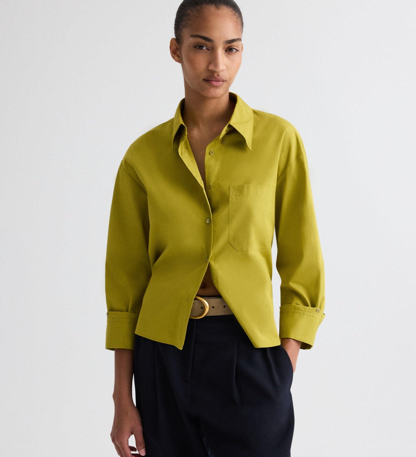 TWP - J.D. Shirt in Super Compact Poplin