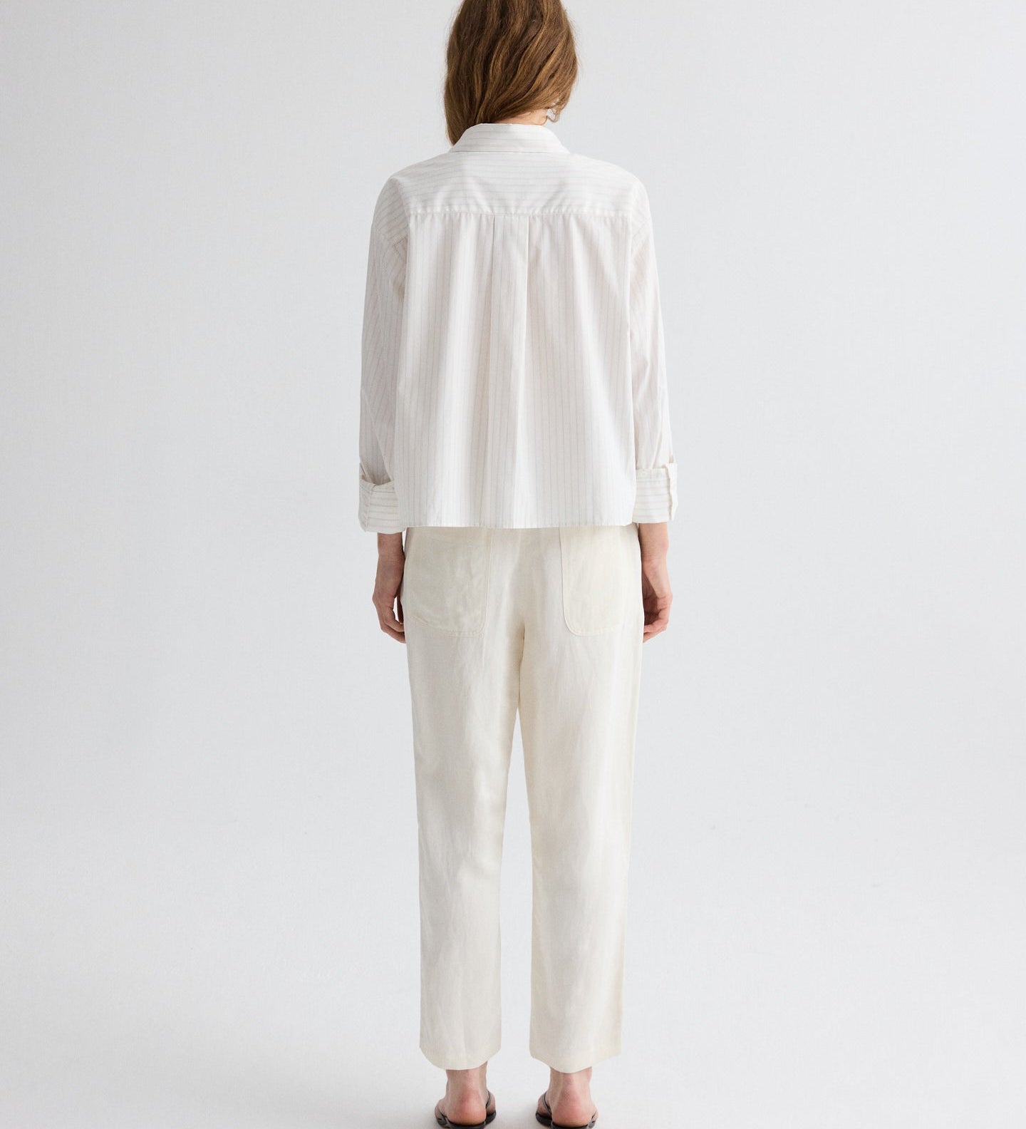 TWP - J.D. Shirt in Mixed Pinstripe Superpop