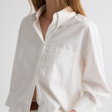 TWP - J.D. Shirt in Mixed Pinstripe Superpop